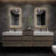 Meuble-lavabo double mural Albizu-69315955