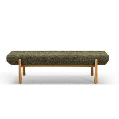 Banc en tissu vert Julianna