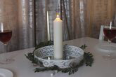 Unscented Pillar Candle, 22cm H x 5cm W x 5cm D