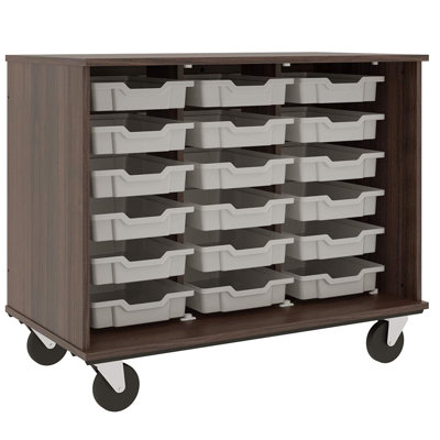 18 Compartment Toe Tray Cart