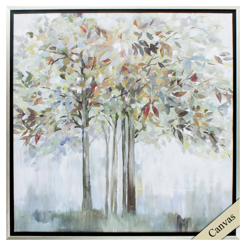 Arbre coloré - Reproduction d'art sur toile encadrée