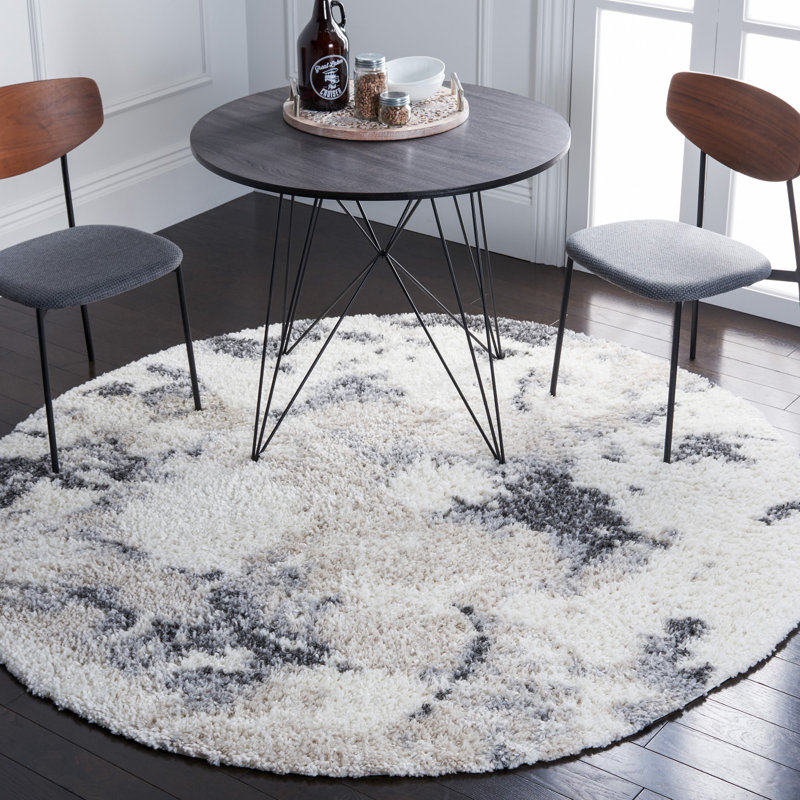 Tapis abstrait Omaury Performance, Rond 6 pi 7 po