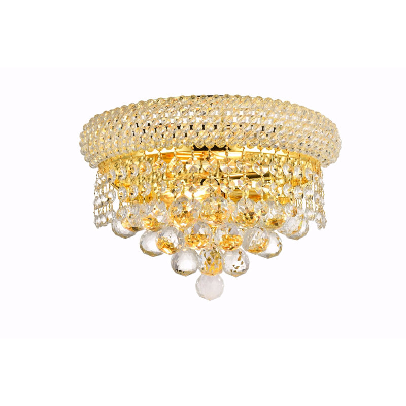 Appliquee à bras 2 lumières crystal Mckie, Or
