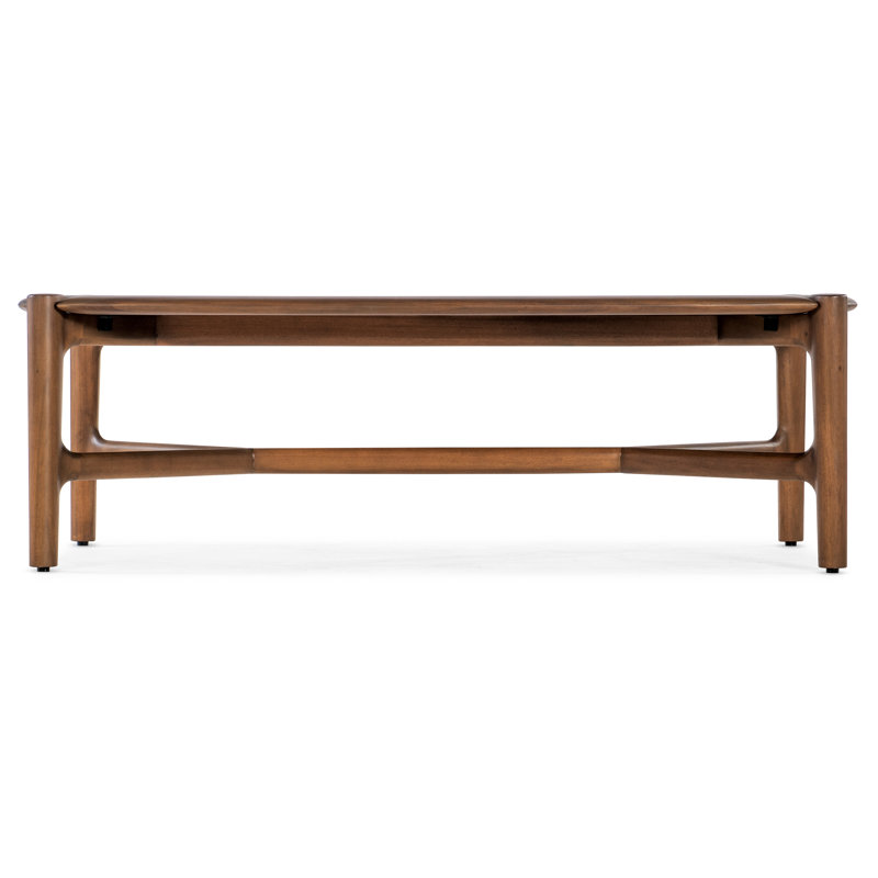 Chestnut Mahogany Rectangular Mid-Century Modern Coffee Table