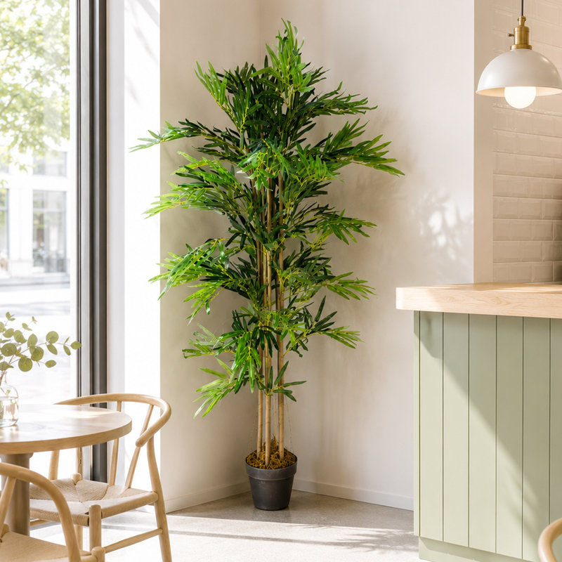 Faux Bamboo Tree in Pot Liner, 150cm H x 60cm W x 60cm D