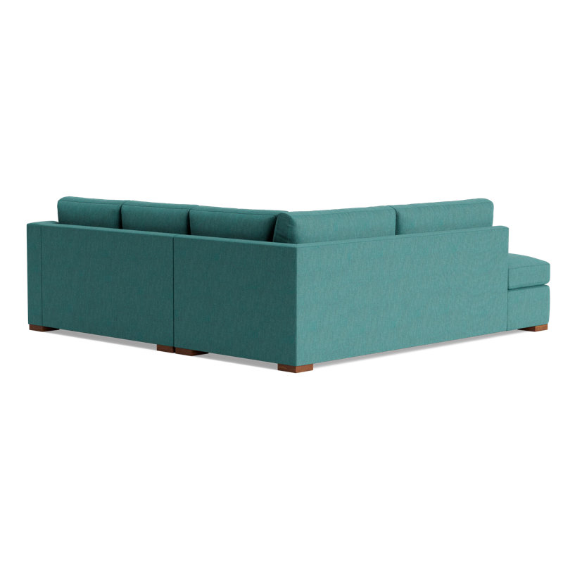 Lucca Corner Sectional, Performance Weave - Spruce, Left Hand Facing