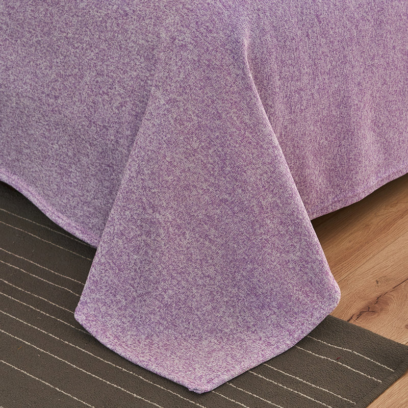 Knitted Throw Blanket, Twin, Purple