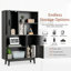 Armoire de rangement avec bibliothèque Audren-756691903