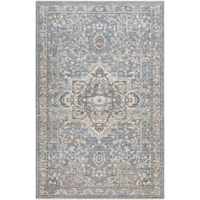 Tapis oriental bleu / beige