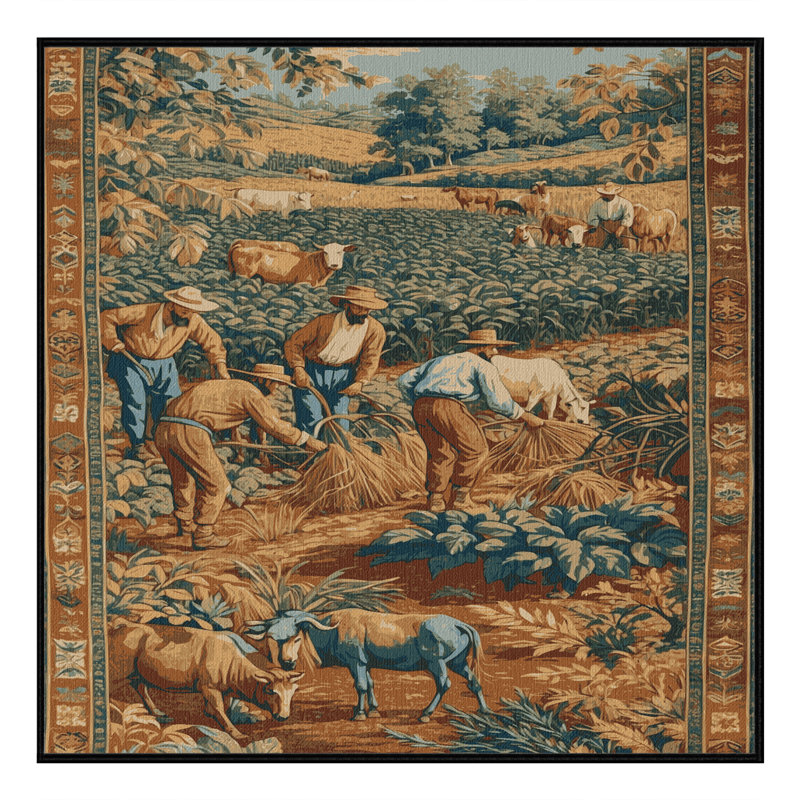Tapis brun turc lavable à la machine, Carré 4 pi