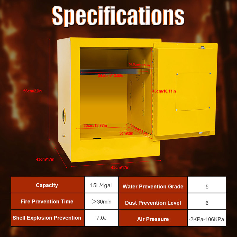 Flammable Liquid Safety Storage Cabinet