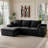 L Shape Modular Sectional Sofa, Modern Minimalist Style Sleeper Sofa, Comfy Compressed Sofa Couch-102414313