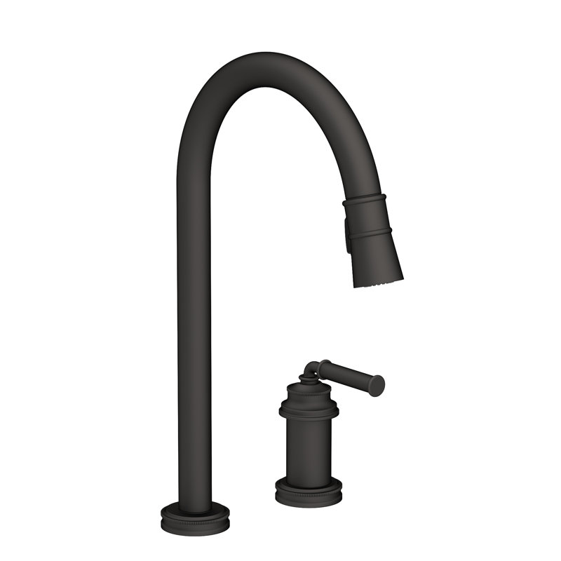 Taft Single Handle Pull Down Kitchen Faucet, Black