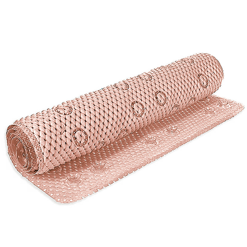 Aalasia Foam Non-Slip Shower Mat, Peach