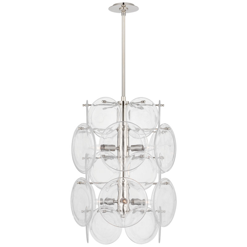 Loire 6 - Light Chandelier, Polished Nickel