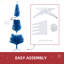Arbre de Noël artificiel, arbre de Noël mince avec 294 pointes de branches réalistes et support en plastique-103718637