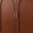 Red Brown Solid Wood Shoe Storage Bench