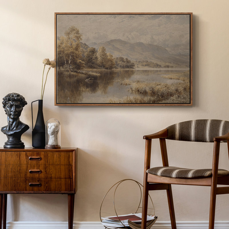 " Vintage Landscape -DCLI ", Walnut, 25" H x 37" W