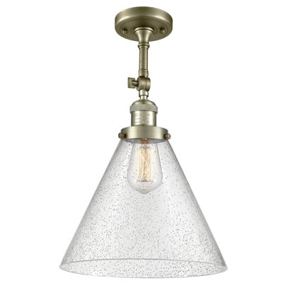 Tenny Glass Semi Flush Mount