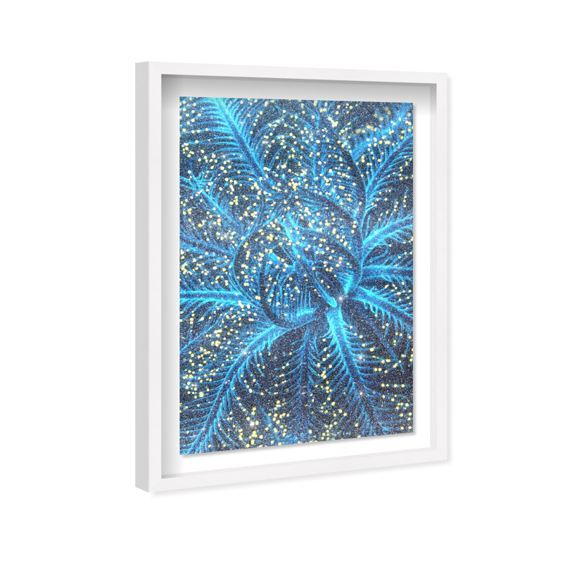 Neon Bloom Shadowbox Animals Print by Oliver Gal, Black Frame, 10 x 15, 31.5"H x 21.5"W, White Shadowbox
