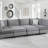 Velvet 8Pc Modular Sectional Sofa