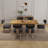Solid Wood Dining Table Set Farmhouse Extendable Dining Table And Upholstered Chair For Dining Room/Kitchen-110843351-110843352-110843348