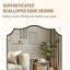 Miroir de salle de bain Anayalee Cadre en acier inoxydable-1544176049-1551253389