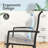 VRSHWO Garden Patio Chairs Set Of 2, All Weather Metal Outdoor Dining Chairs , Garden, Poolsides, Black Color Frame-1035981853
