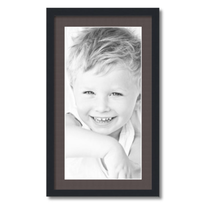 Matte Picture Frame with Mat, Chestnut