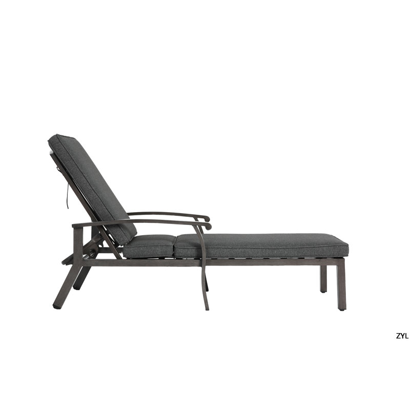 Méridienne en aluminium coulé, Gris