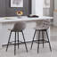 Upholstered Counter Stool with Metal Frame-61601234-135456941