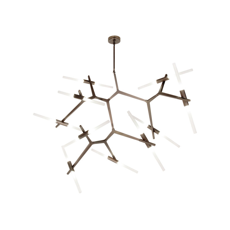 San Vicente Blvd. 20 - Light Chandelier, Dark Bronze