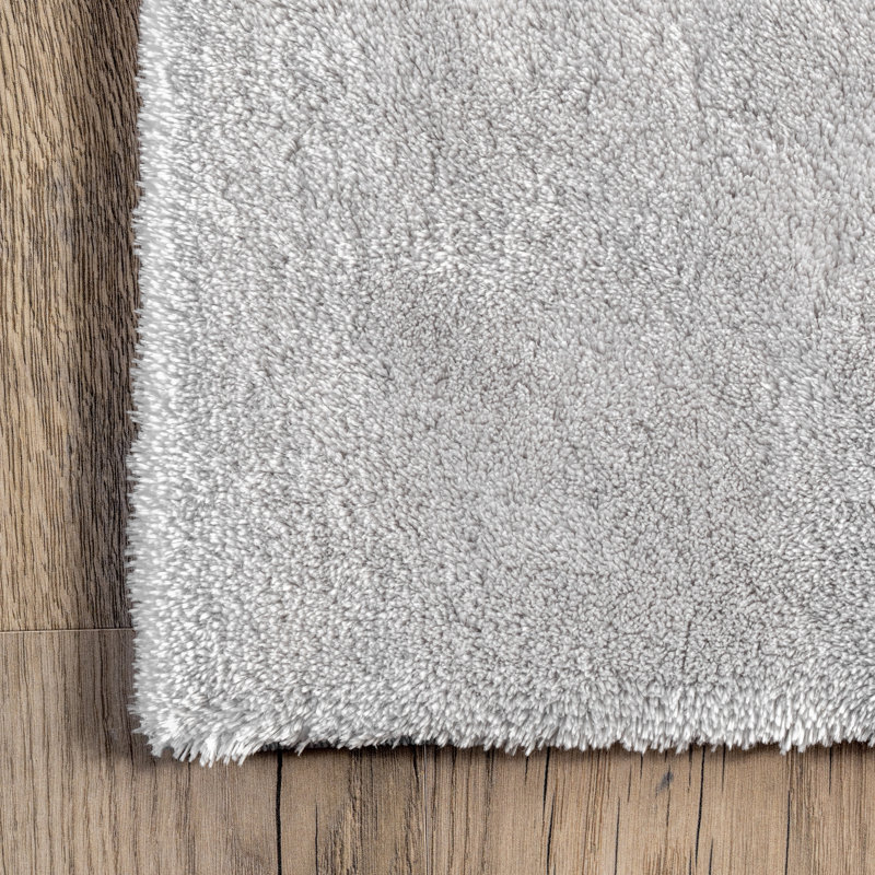 SuperiorWash Solid Machine Washable Shag Area Rug, Rectangle 6' x 9'