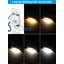 Éclairage intégré intégré pour terrasse à DEL 120 V, lumières d'escalier en métal à intensité variable, 5CCT-106900687
