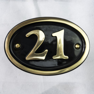 Tyrinia 10cm H Reflective Aluminum House Number