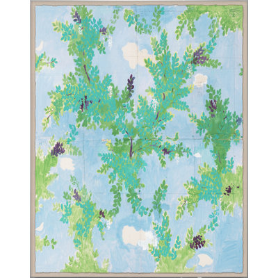 Arbres et nuages par Paule Marrot - impression