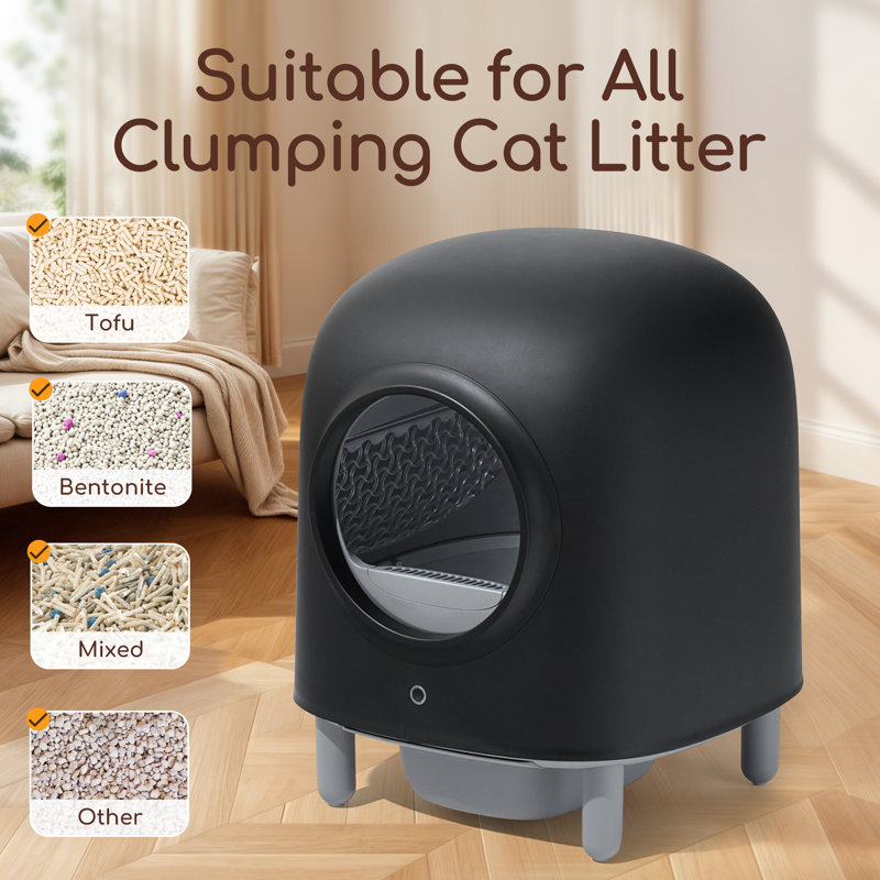 Bacs à litière Smart Smart-Cleaning, Noir