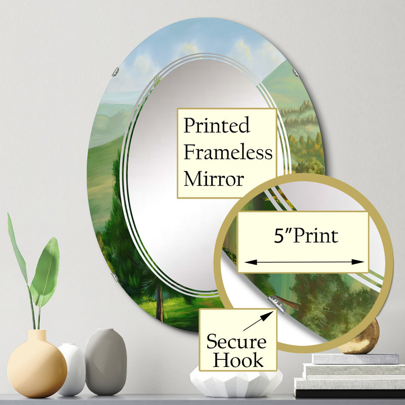 Miroir de salle de bain sans cadre, 30 po x 20 po
