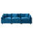 Geneveve 113.8"W Chenille Upholstered Sofa With 5 Compressed Pillows & Compressed Foam Cushions without Ottoman-1369555736-1371110265