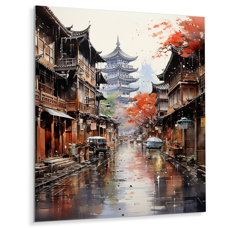 Japon, art de Kyotos, Distinions de Gion, H 40 po x l 30 po x P 1 po