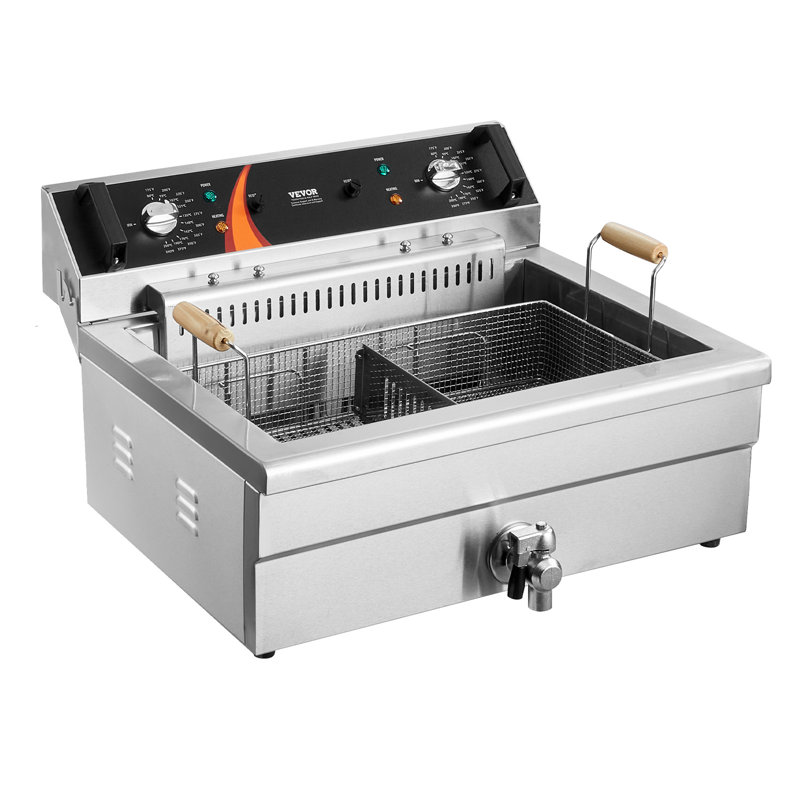 Commercial Electric Deep Fryer Countertop Deep Fryer 3000W 30.6Qt / 29L