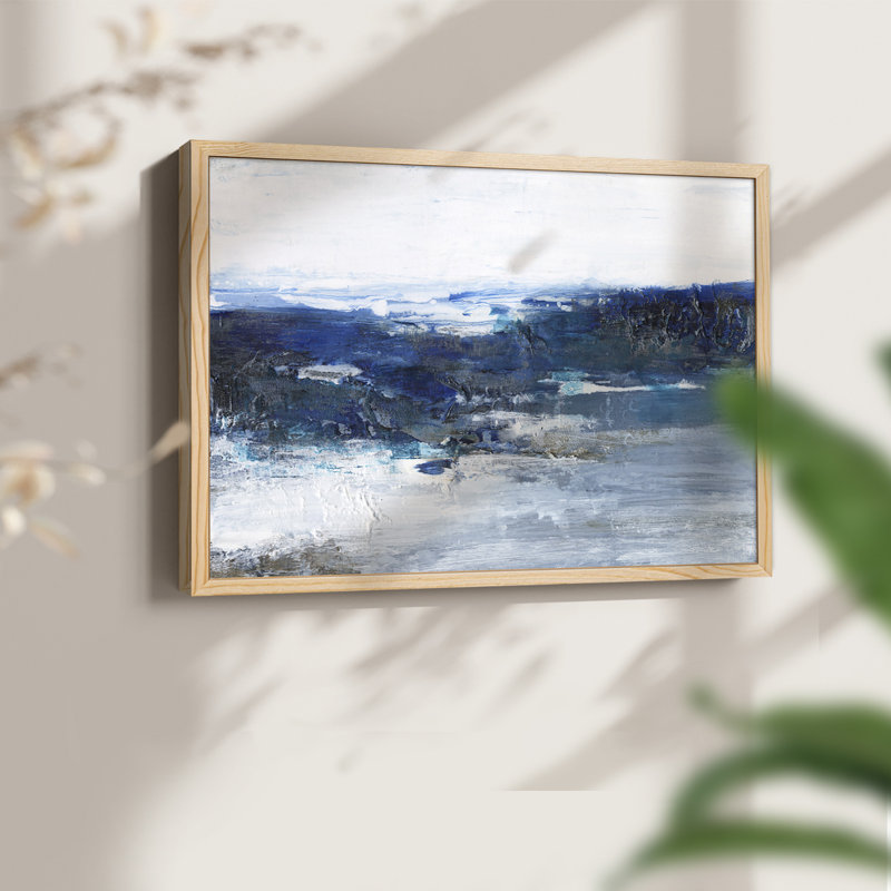 Mysterious Sea II - Reproduction encadrée - Restickable, H 8 po x l 10 po, Naturel
