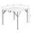86cm Square Portable Banquet Table