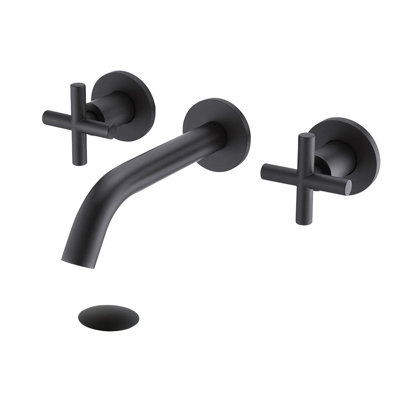 Mounting / Installation Required 2 -handle Bathroom Faucet with Drain Assembly