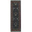 Hand-Knotted High-Quality Navy and Wine Runner