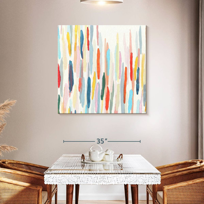Rythme et couleur II, H 39 po x l 39 po