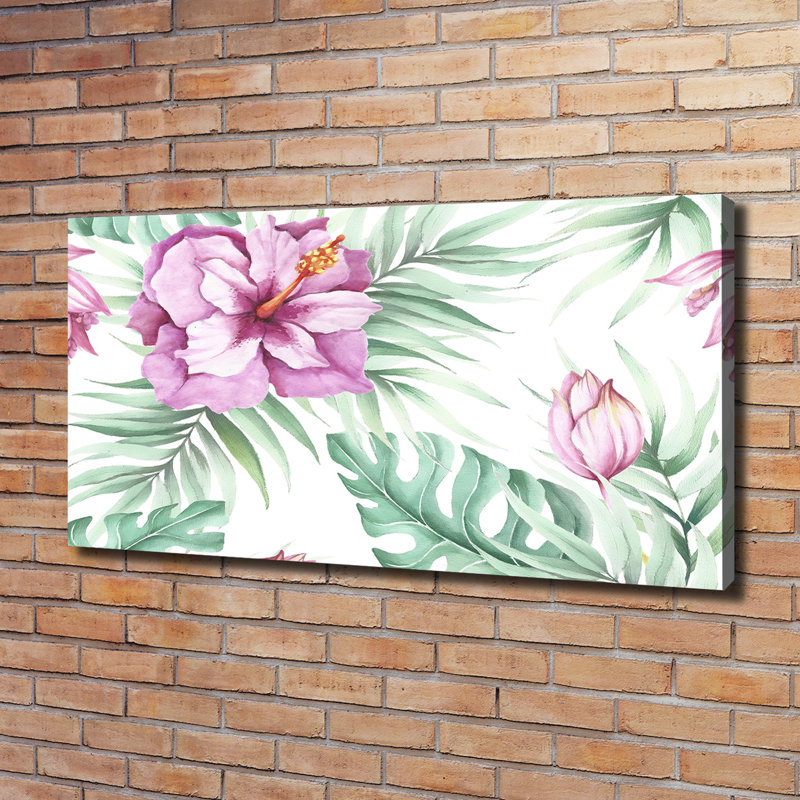 Hawaiian Flowers - Wrapped Canvas Print