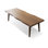 Tan Rectangular Solid Wood Butterfly Leaf Dining Table