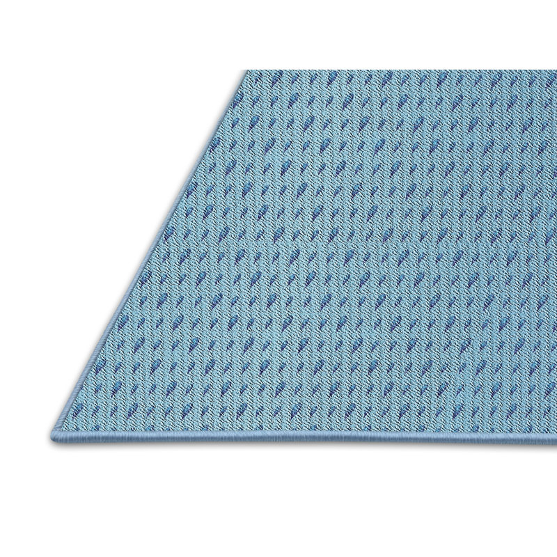 Tapis de zone bleue à motifs, Rectangle 2 pi x 4 pi