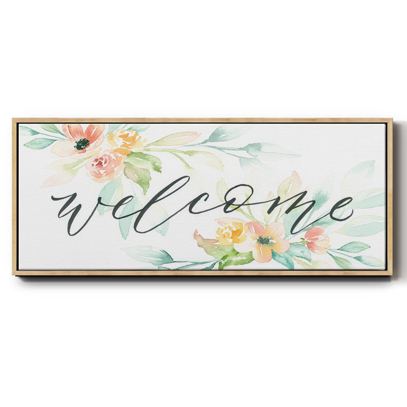 Welcome - toile encadrée, H 8 po x l 20 po